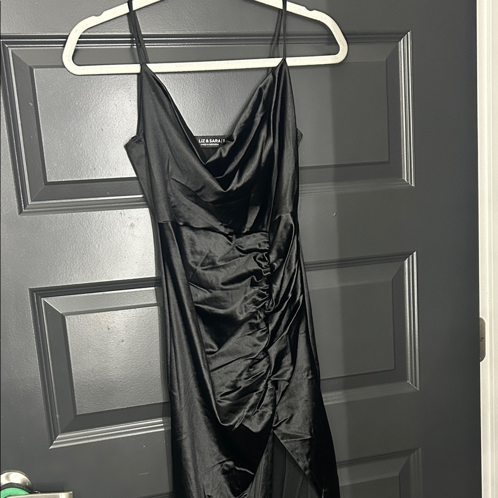 Chic Asymmetrical Black Dress by Lee & Sabina
